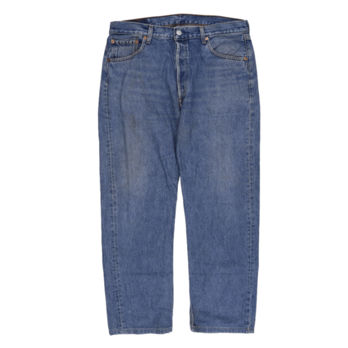 Levi's 501 Original Fit Blue Denim Jeans W36 L36 100% Cotton Straight Leg Vintage Men's