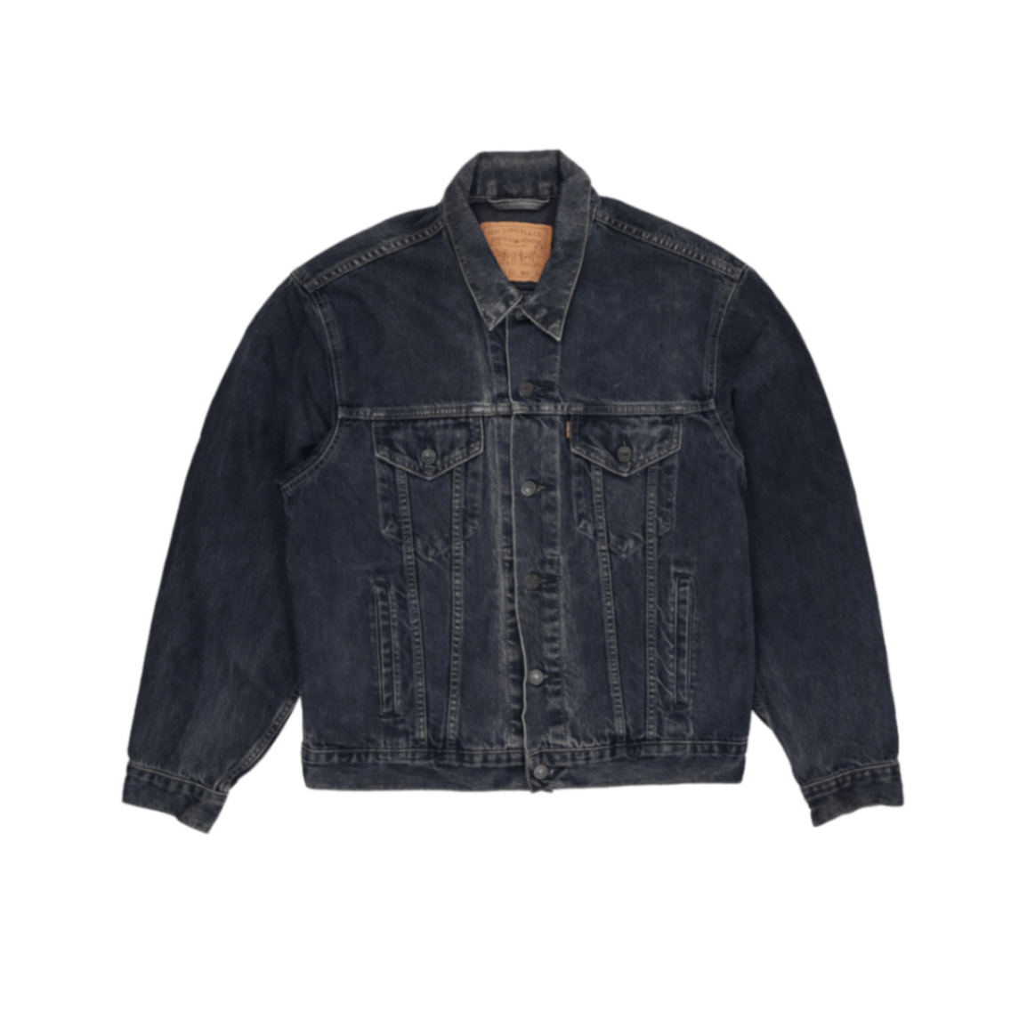 Levi's Vintage Medium Blue Denim Trucker Jacket Men's Size Medium Cotton