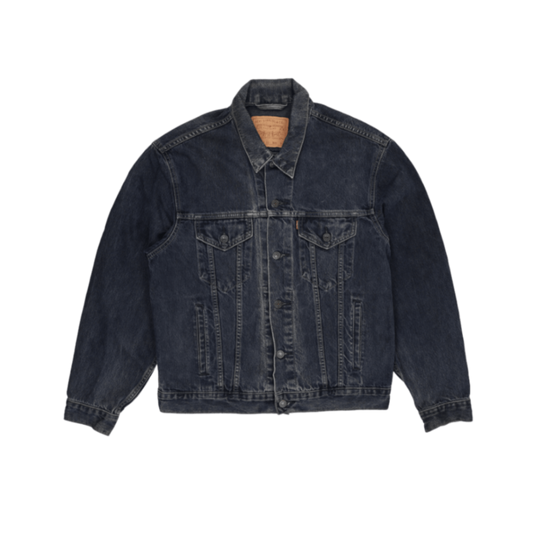 Levi's Vintage Medium Blue Denim Trucker Jacket Men's Size Medium Cotton