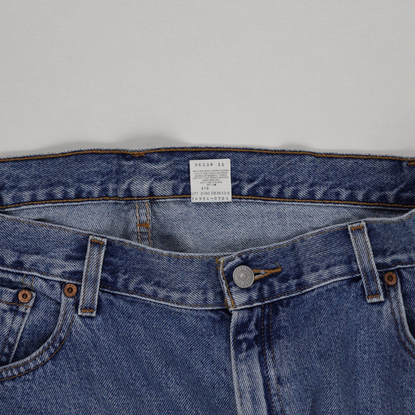 Levi's Vintage High Waisted Denim Shorts Blue W31 Cotton