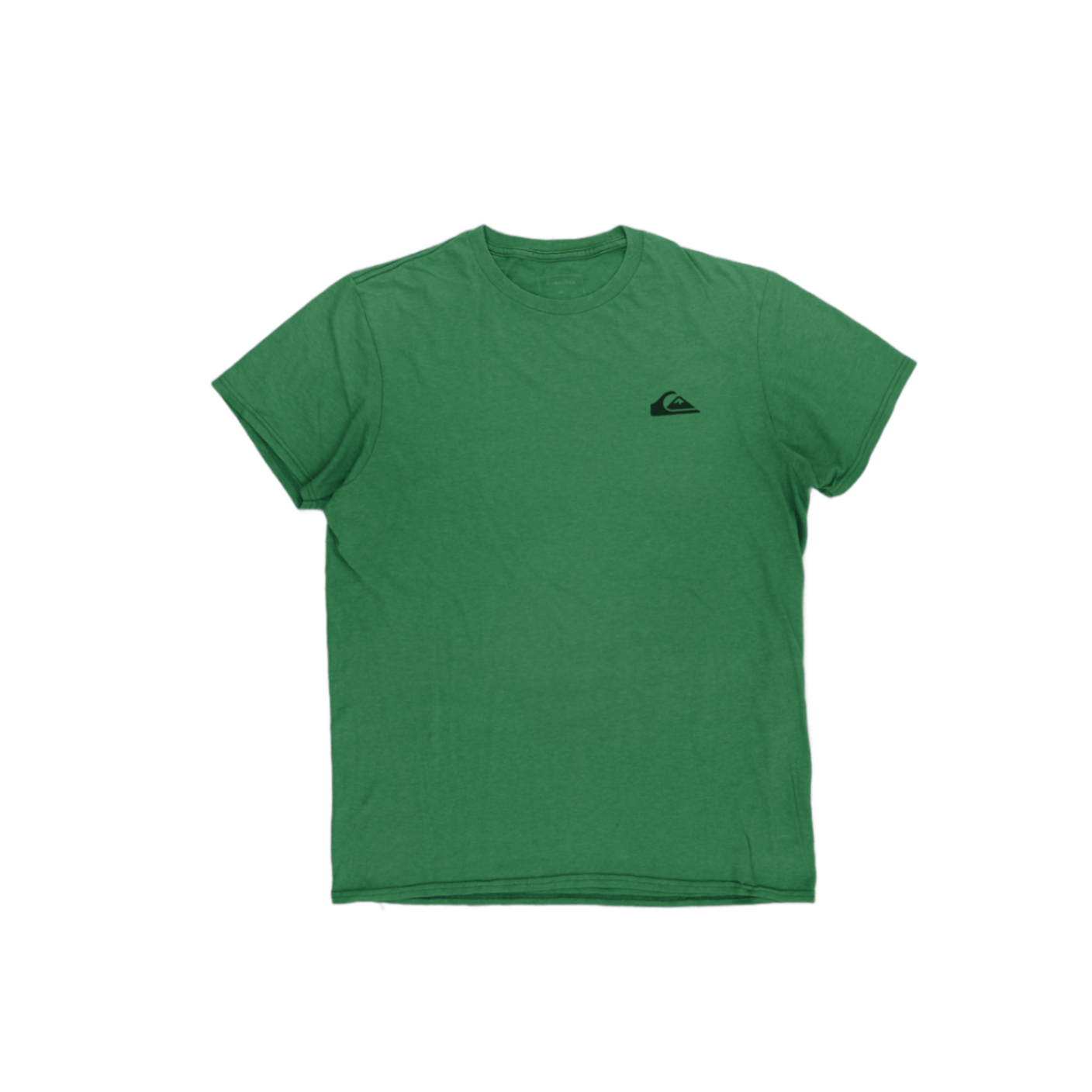 Quiksilver Men's Casual Surf T-Shirt Green Size M 60% Cotton 40% Polyester Crew Neck