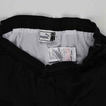 PUMA Black Track Pants XXL Nylon Vintage Men's Clothing 78 cm Inseam