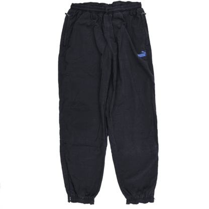 PUMA Black Track Pants XXL Nylon Vintage Men's Clothing 78 cm Inseam