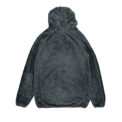 Oakley Full Zip Fleece Hoodie Jacket Grey Large Polyester Mens