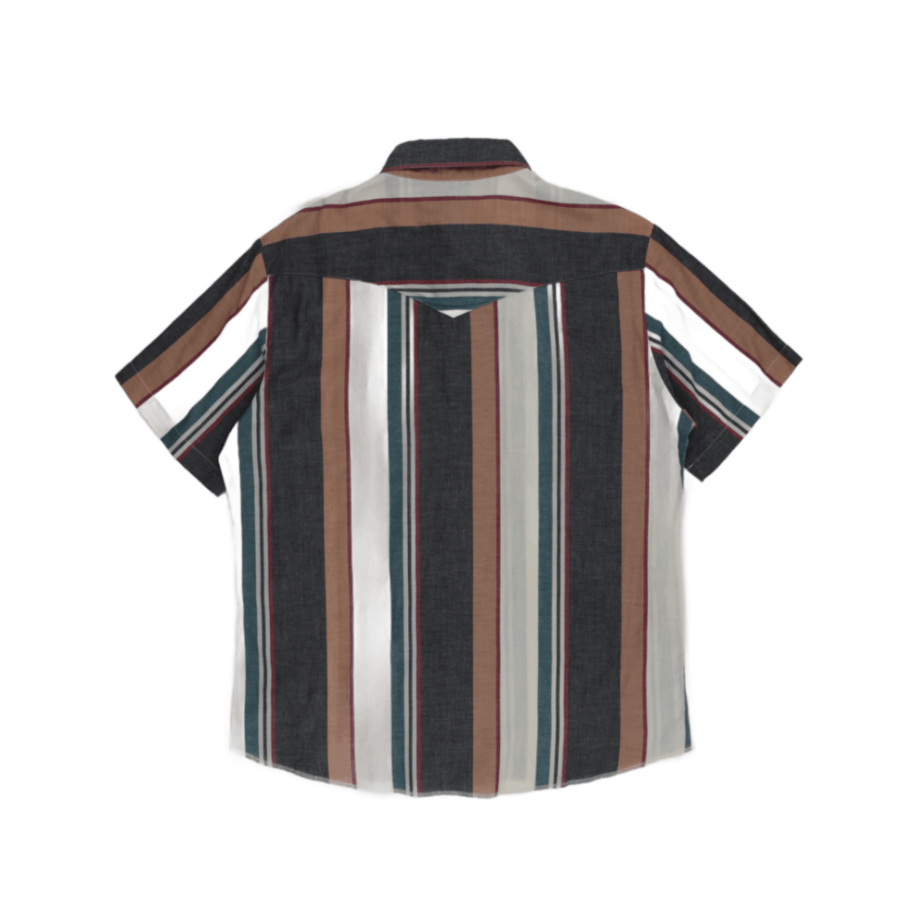 Wrangler Vintage Multicolour Striped Western Shirt Size Large Cotton Classic Collar