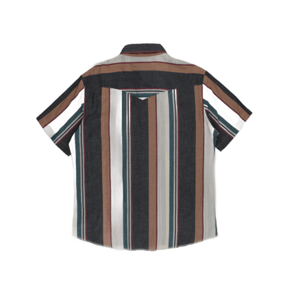 Wrangler Vintage Multicolour Striped Western Shirt Size Large Cotton Classic Collar