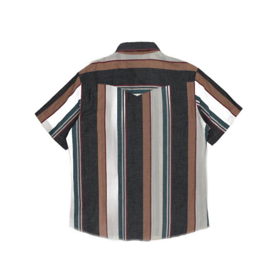 Wrangler Vintage Multicolour Striped Western Shirt Size Large Cotton Classic Collar
