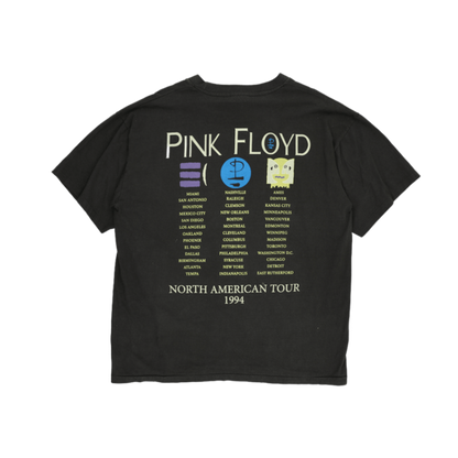 Brother Worldwide Vintage Pink Floyd Division Bell 1994 Tour T-Shirt Black XL Cotton Crew Neck