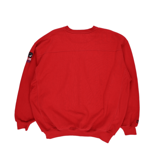 FUBU Jeans Collection Vintage Red Crewneck Sweatshirt XL Cotton Blend