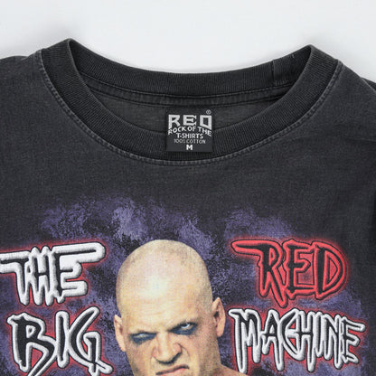 Rock Of The Shirts Vintage WWE Kane The Big Red Machine Graphic Long Sleeve T-Shirt Black Medium 100 Percent Cotton