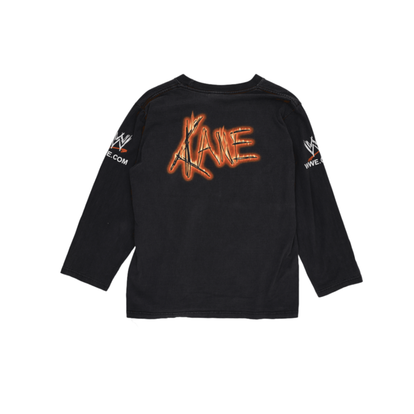 Rock Of The Shirts Vintage WWE Kane The Big Red Machine Graphic Long Sleeve T-Shirt Black Medium 100 Percent Cotton