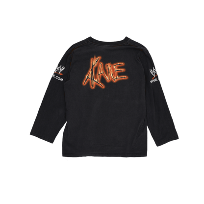 Rock Of The Shirts Vintage WWE Kane The Big Red Machine Graphic Long Sleeve T-Shirt Black Medium 100 Percent Cotton