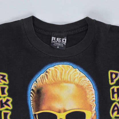 Red Rock WWF Rikishi Phatu Vintage Graphic T-Shirt Black Small 100% Cotton
