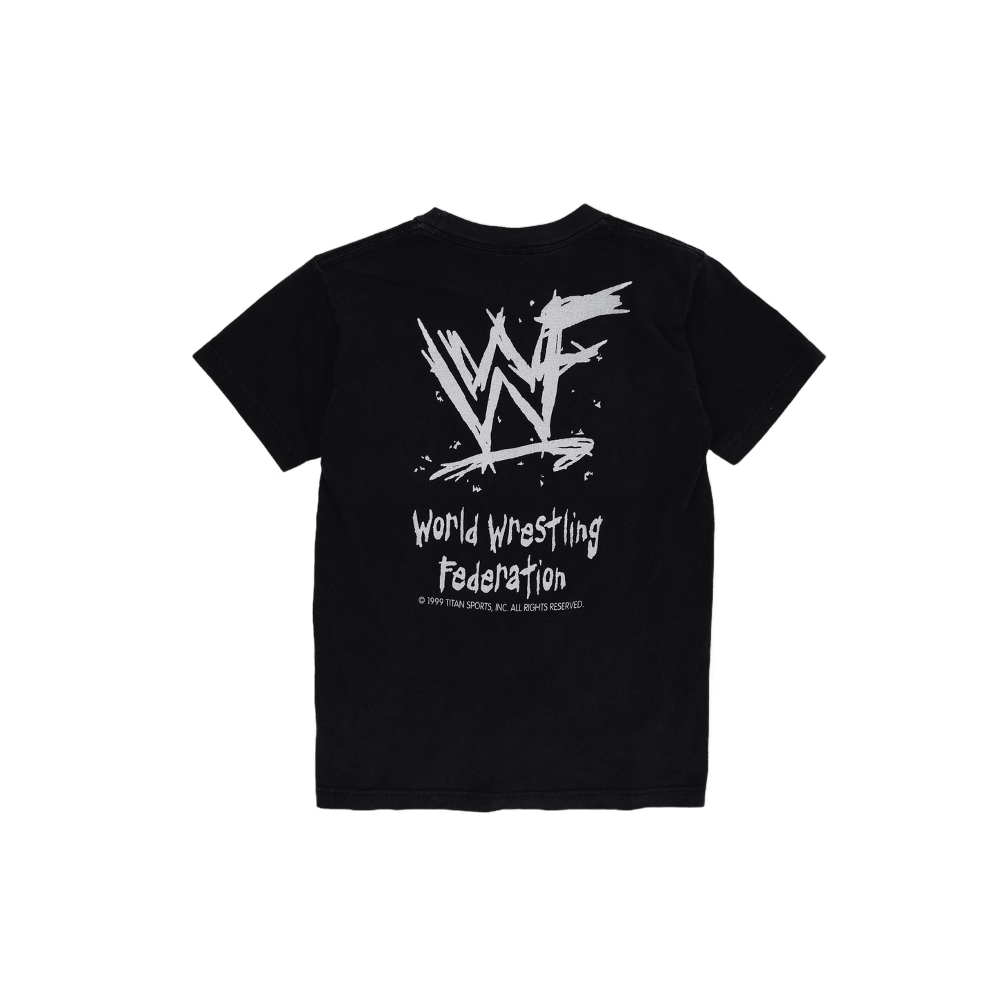 Red Rock WWF Rikishi Phatu Vintage Graphic T-Shirt Black Small 100% Cotton