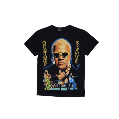 Red Rock WWF Rikishi Phatu Vintage Graphic T-Shirt Black Small 100% Cotton