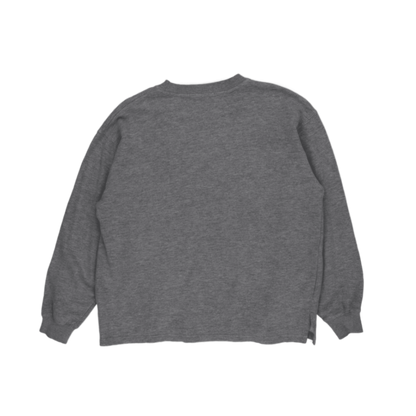 Playboy Vintage Grey Logo Sweatshirt Large Cotton Blend Crew Neck Streetwear