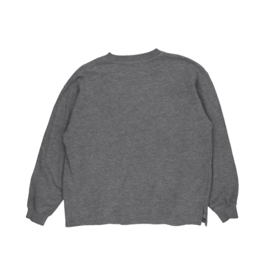 Playboy Vintage Grey Logo Sweatshirt Large Cotton Blend Crew Neck Streetwear
