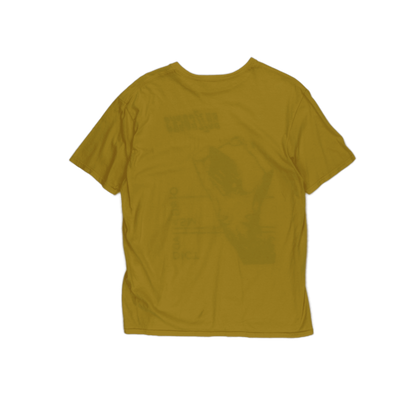 Buzzcocks Yellow Graphic Band T-Shirt Men's Medium Cotton Crew Neck Vintage