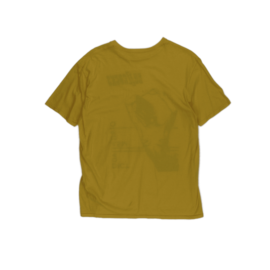 Buzzcocks Yellow Graphic Band T-Shirt Men's Medium Cotton Crew Neck Vintage