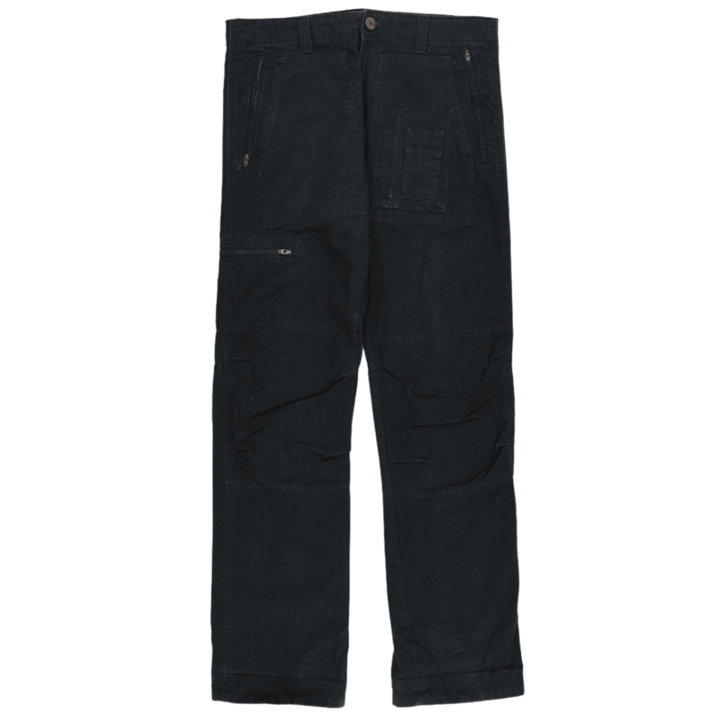 Quiksilver Black Cargo Trousers 33W Cotton Vintage Men's Clothing