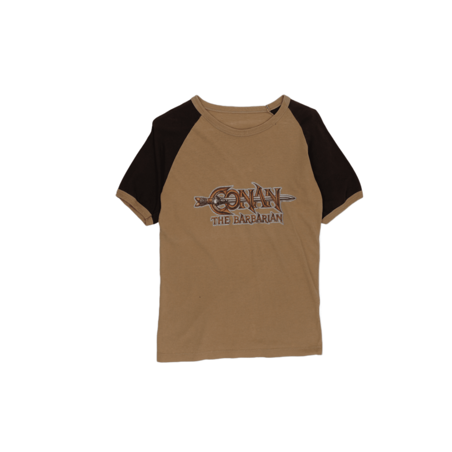 Conan The Barbarian Vintage Brown Graphic Tee Men's Medium Cotton Crew Neck
