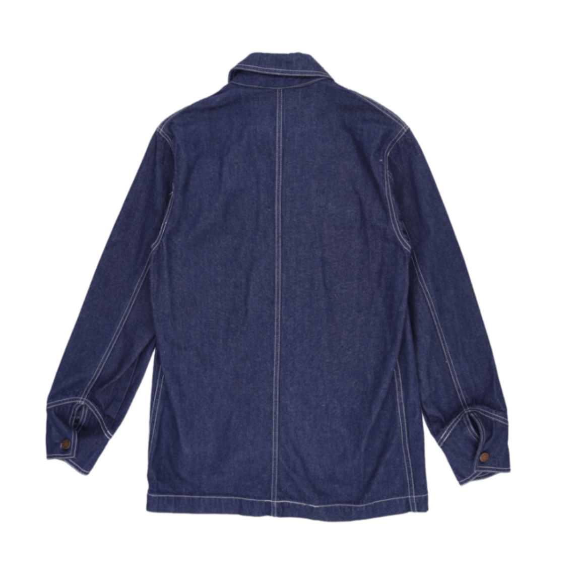 Galaxxy Indigo Blue Vintage Chore Jacket for Men Size Medium 100% Cotton