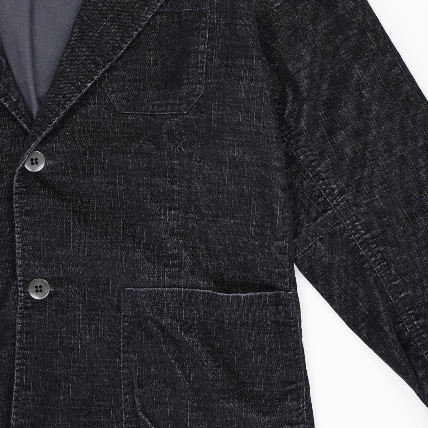 Calvin Klein Jeans Charcoal Blazer Jacket XL Cotton Blend Notched Lapel