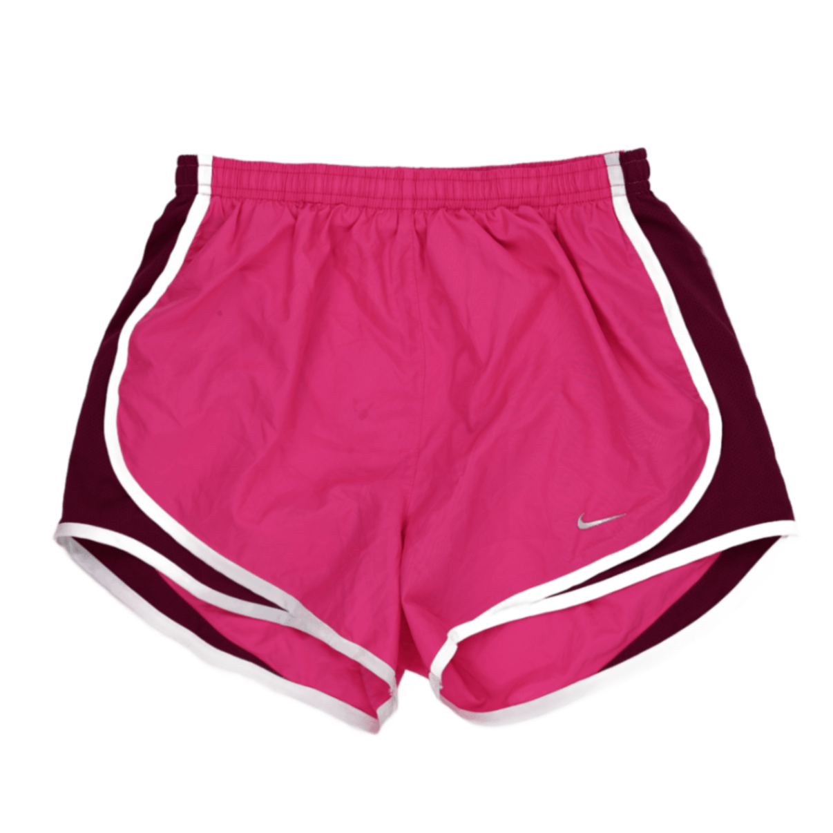 Nike Dri-Fit Pink Running Shorts Women Size Small Polyester 7cm Inseam