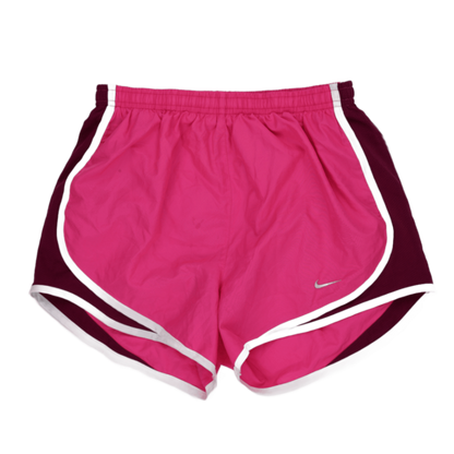 Nike Dri-Fit Pink Running Shorts Women Size Small Polyester 7cm Inseam