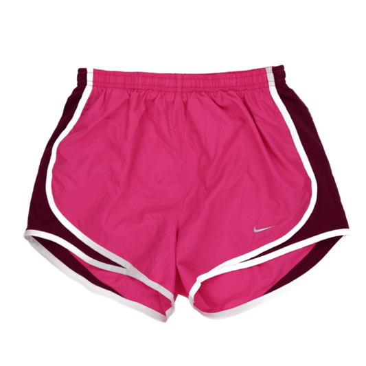 Nike Dri-Fit Pink Running Shorts Women Size Small Polyester 7cm Inseam