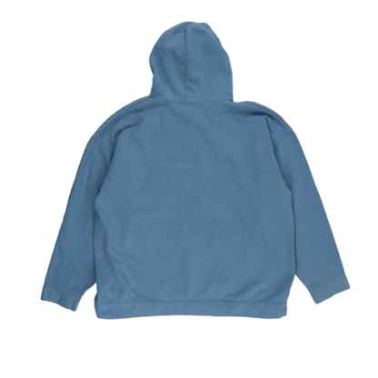 Reebok Vintage Oversized Blue Hoodie XL Cotton Blend Hooded Sweatshirt
