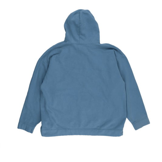 Reebok Vintage Oversized Blue Hoodie XL Cotton Blend Hooded Sweatshirt