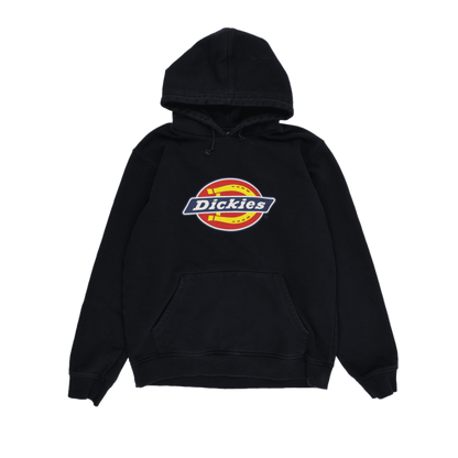 Dickies Black Pullover Hoodie Large Cotton Blend Hooded Sweatshirt