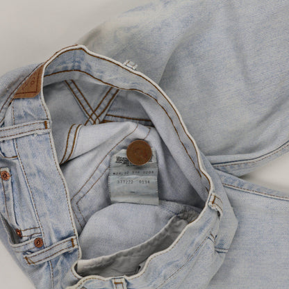 Levi's Light Blue Vintage High Waist Straight Leg Jeans W32 L32 Cotton Denim