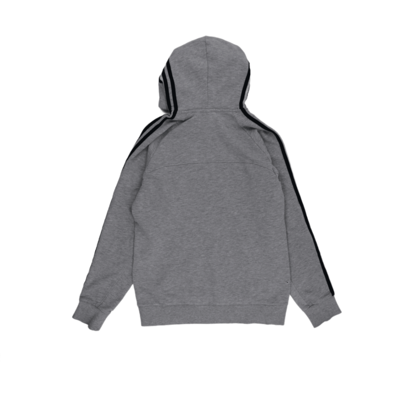 adidas Essentials Grey Pullover Hoodie Small Cotton Blend