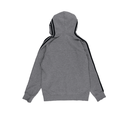 adidas Essentials Grey Pullover Hoodie Small Cotton Blend