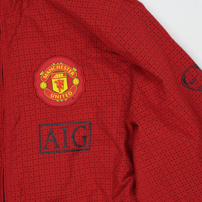 Nike Manchester United AIG Red Training Jacket Large Polyester Stand Collar
