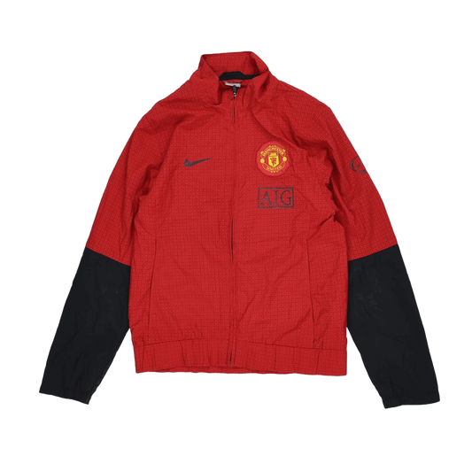 Nike Manchester United AIG Red Training Jacket Large Polyester Stand Collar
