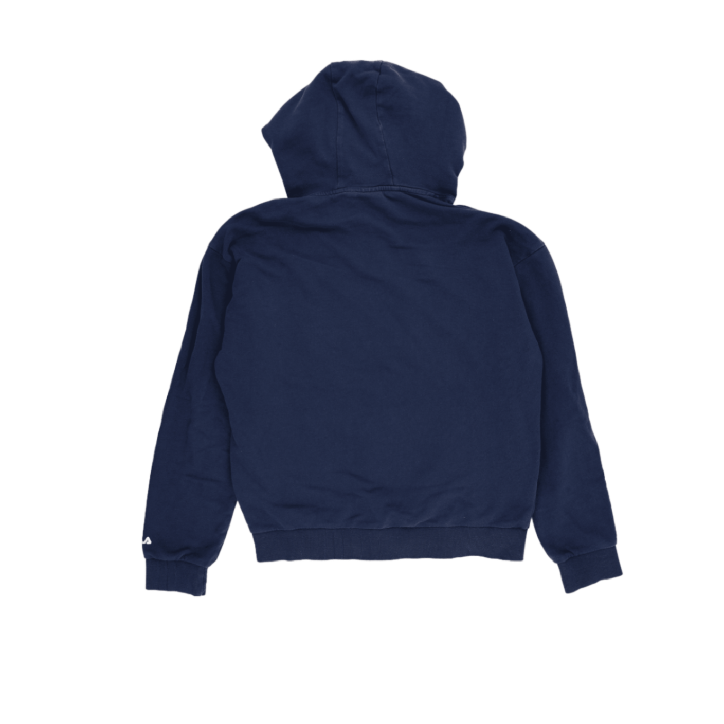 Fila Navy Blue Pullover Hoodie Small Cotton Blend Unisex