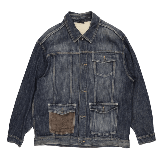 Sean John Vintage Denim Jacket Blue XL 100 Percent Cotton Collared