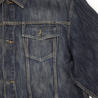 Sean John Vintage Denim Jacket Blue XL 100 Percent Cotton Collared