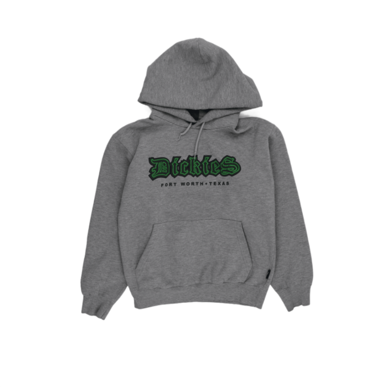 Dickies Pullover Hoodie Grey Small Cotton Blend Unisex Fort Worth Texas Graphic