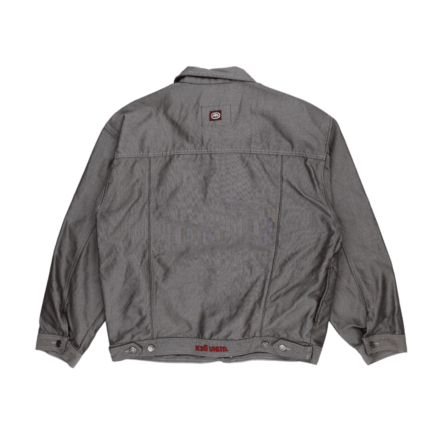 Ecko Unltd Grey Denim Jacket XXL Cotton Vintage Men's Clothing