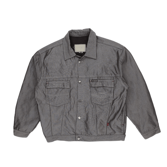 Ecko Unltd Grey Denim Jacket XXL Cotton Vintage Men's Clothing
