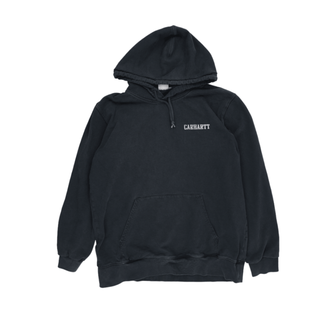 Carhartt Vintage Black Pullover Hoodie XL Cotton Blend Hooded Sweatshirt for Men