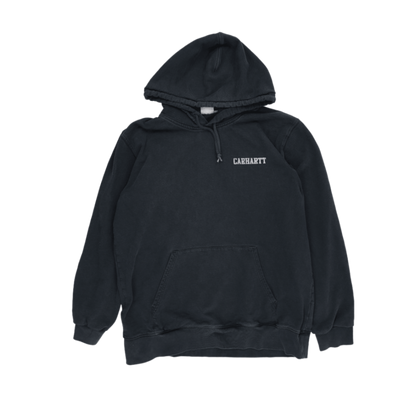 Carhartt Vintage Black Pullover Hoodie XL Cotton Blend Hooded Sweatshirt for Men