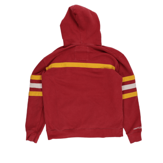 Mitchell & Ness Cleveland Cavaliers Hardwood Classics Pullover Hoodie Red 2XL Cotton Blend Vintage