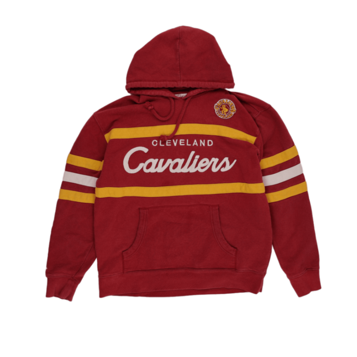 Mitchell & Ness Cleveland Cavaliers Hardwood Classics Pullover Hoodie Red 2XL Cotton Blend Vintage