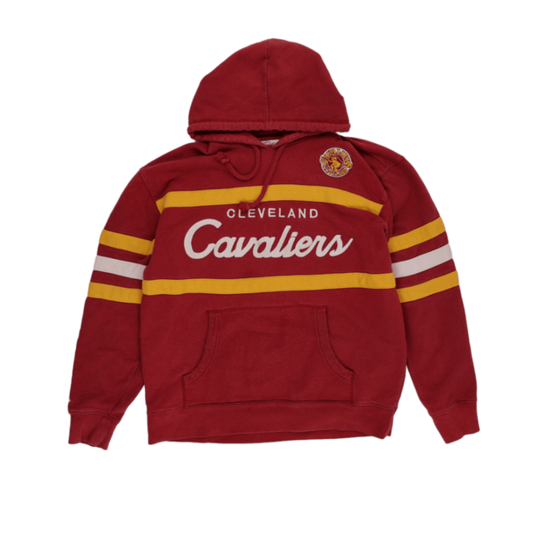 Mitchell & Ness Cleveland Cavaliers Hardwood Classics Pullover Hoodie Red 2XL Cotton Blend Vintage