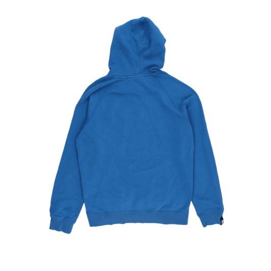 PUMA Blue Pullover Hoodie Large Cotton Blend Hooded Sweatshirt